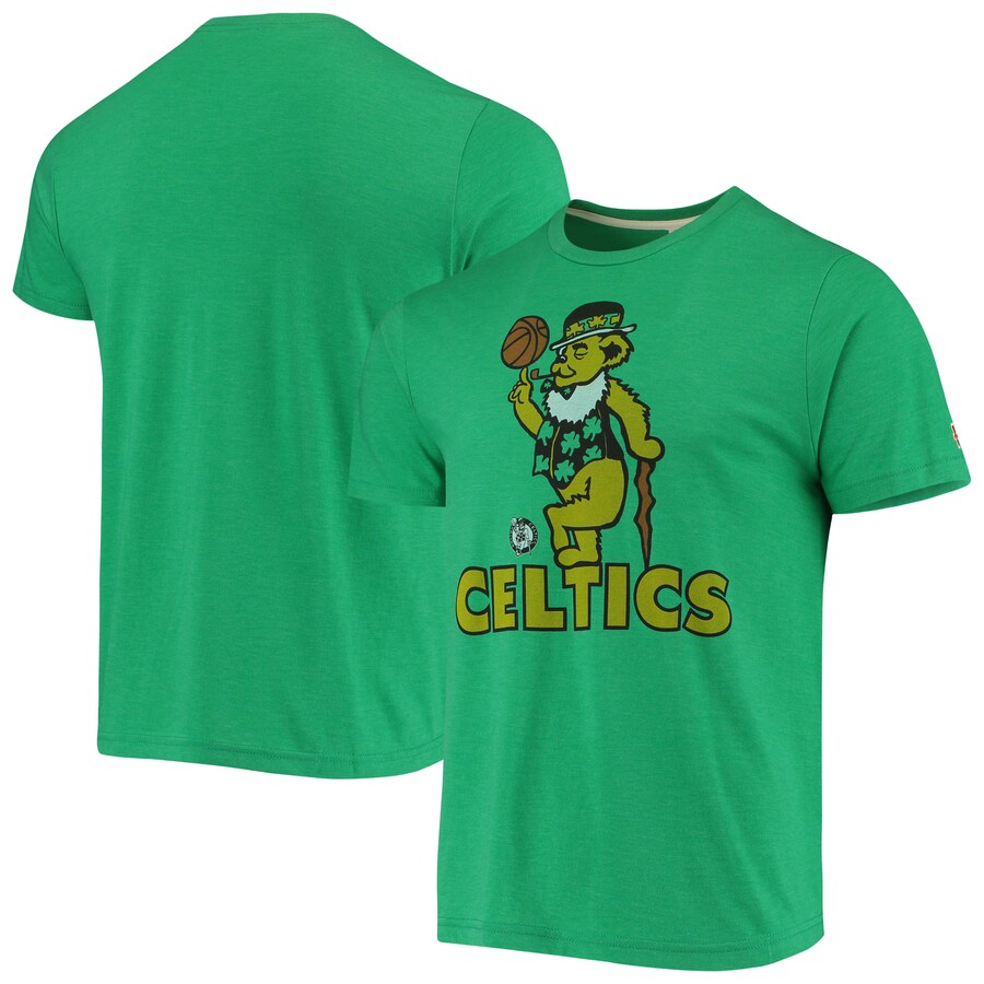 Men's Boston Celtics Homage Kelly Green NBA x Grateful Dead Tri-Blend T-Shirt - Puhuasuan