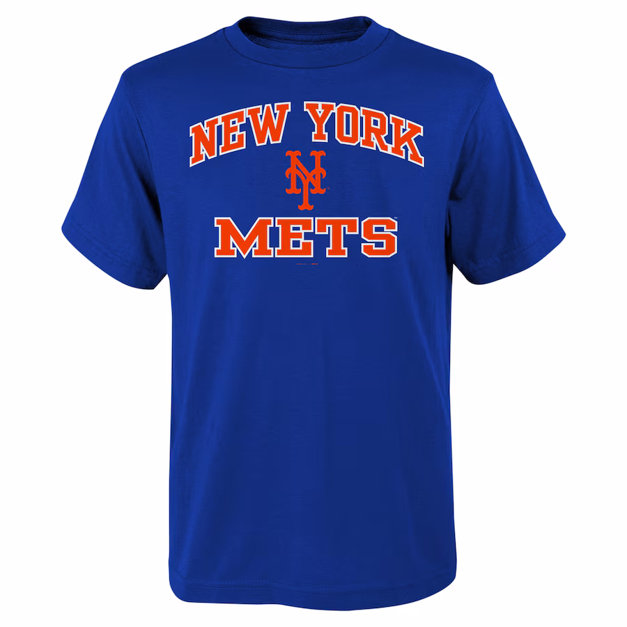 Youth New York Mets Royal Heart & Soul T-Shirt - Puhuasuan