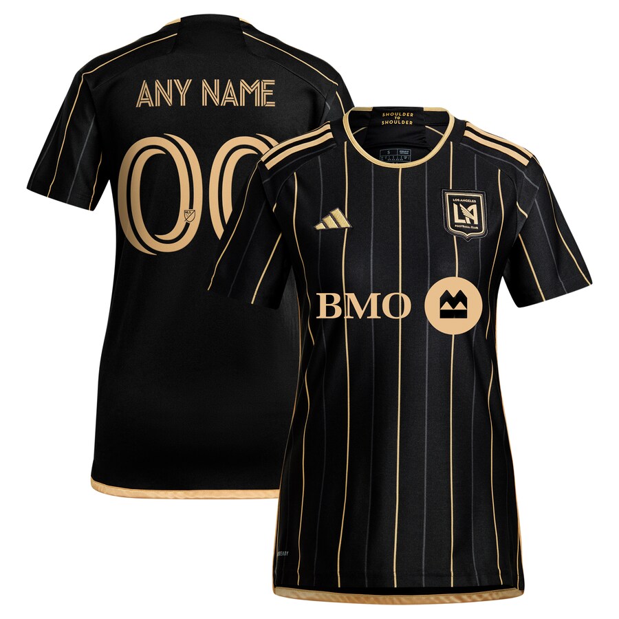 Women's LAFC  adidas Black 2024 Primary Replica Custom Jersey - Puhuasuan