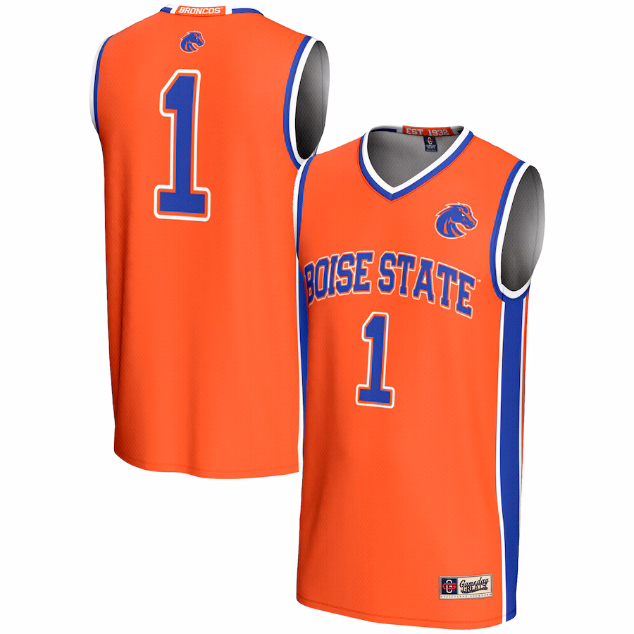 Men's GameDay Greats #1  Orange Boise State Broncos  Lightweight Basketball Jersey - Puhuasuan