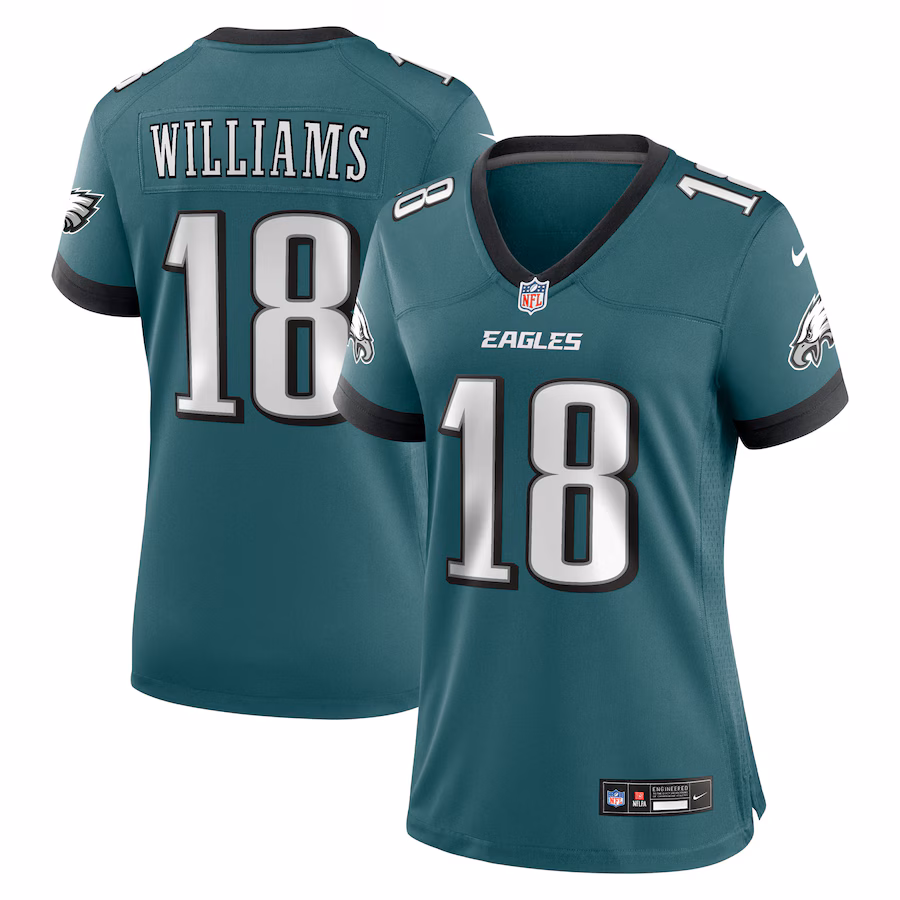 Women's Philadelphia Eagles Avery Williams Nike Midnight Green Team Game Jersey - Puhuasuan