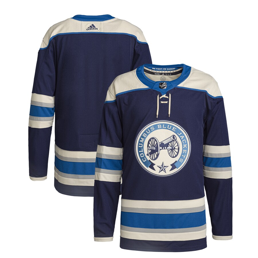 Men's Columbus Blue Jackets  adidas Navy Alternate Primegreen Authentic Pro Jersey - Puhuasuan
