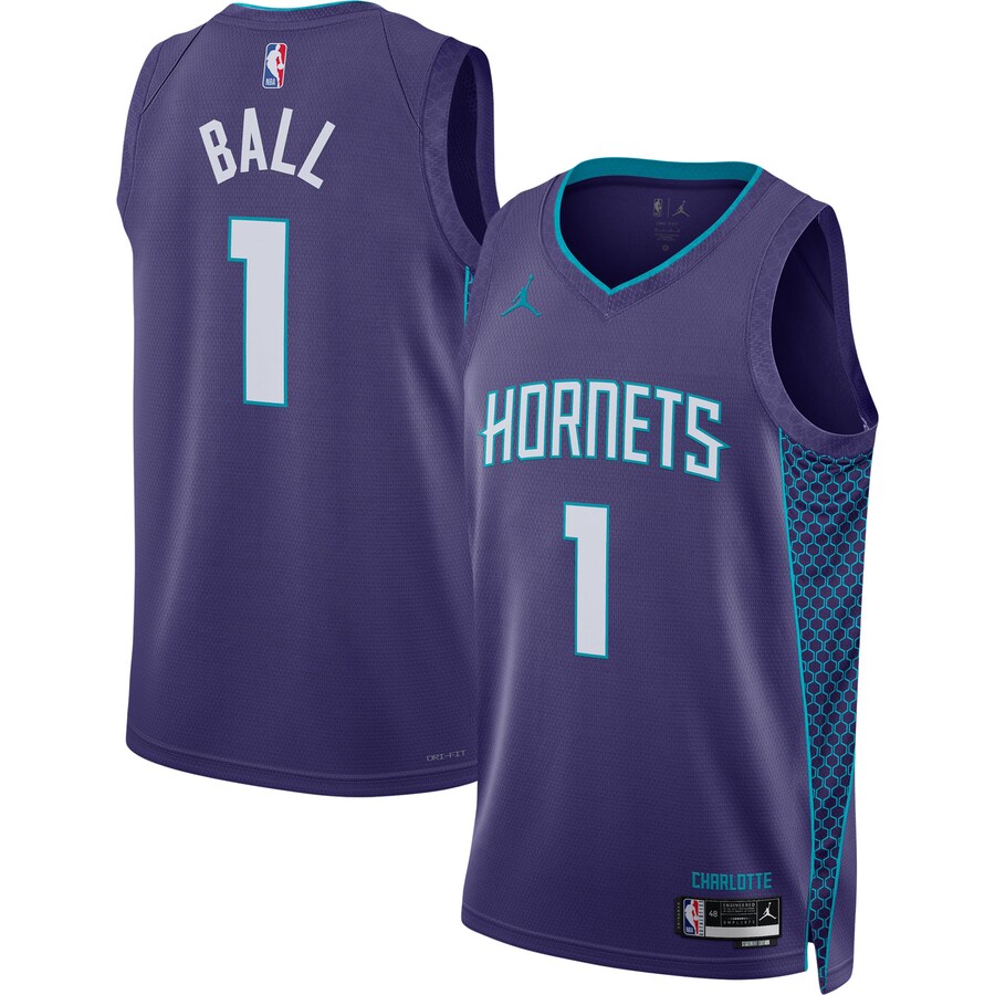 Unisex Charlotte Hornets LaMelo Ball Jordan Brand Purple Swingman Jersey - Statement Edition - Puhuasuan