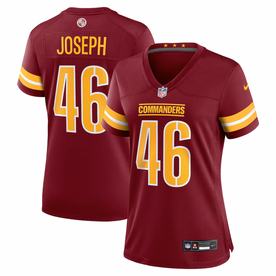 Women's Washington Commanders Greg Joseph Nike Burgundy Team Game Jersey - Puhuasuan