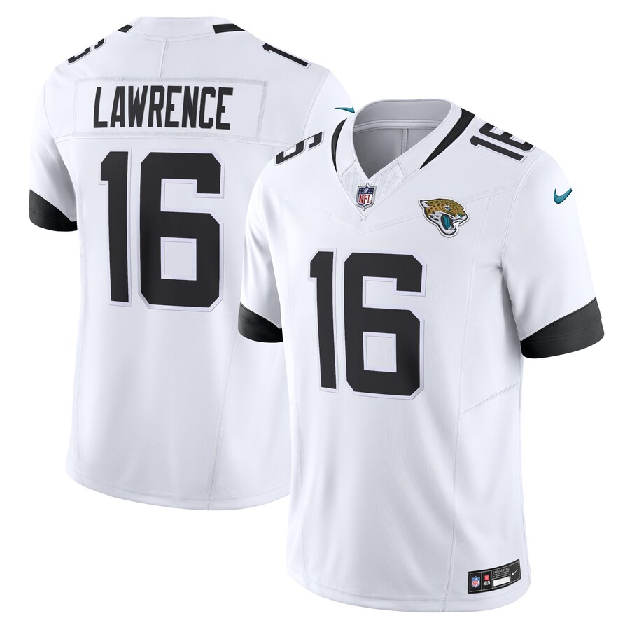 Men's Jacksonville Jaguars Trevor Lawrence Nike White Vapor F.U.S.E. Limited Jersey - Puhuasuan