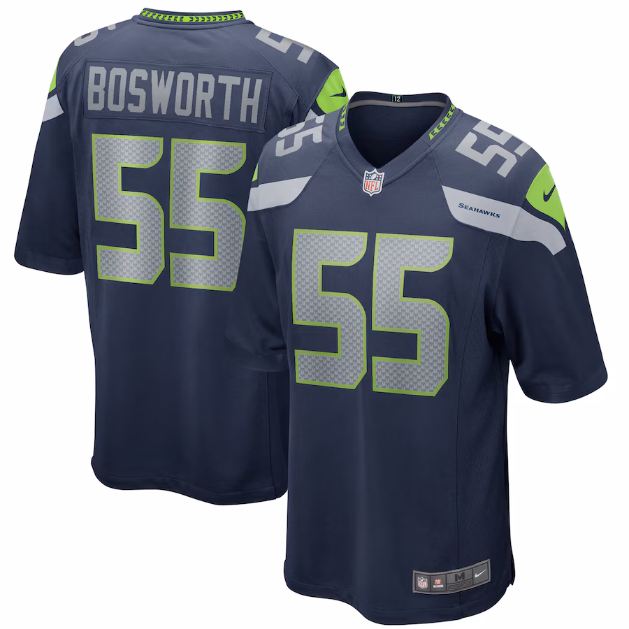 Men's Seattle Seahawks Brian Bosworth Nike College Navy Game Retired Player Jersey - Puhuasuan