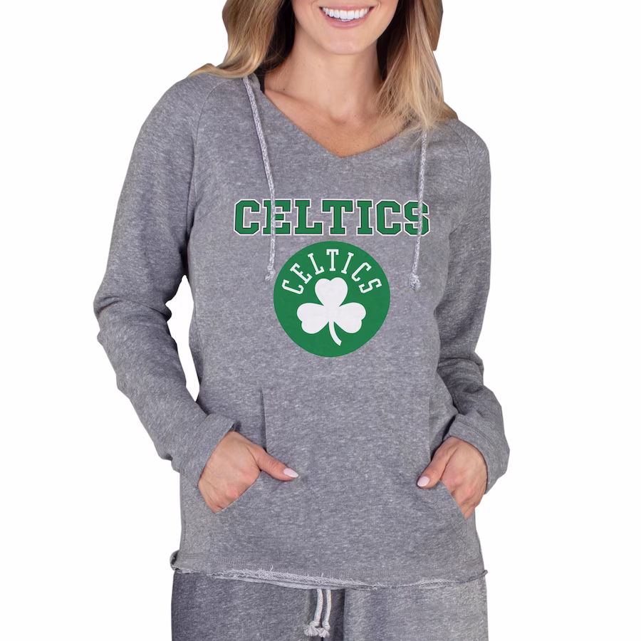 Women's Boston Celtics Concepts Sport Gray Mainstream Terry Hooded Top - Puhuasuan