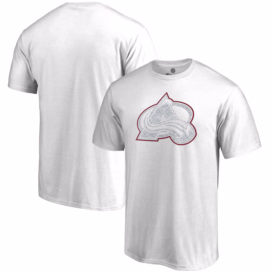 Men's Colorado Avalanche White WhiteOut T-Shirt - Puhuasuan