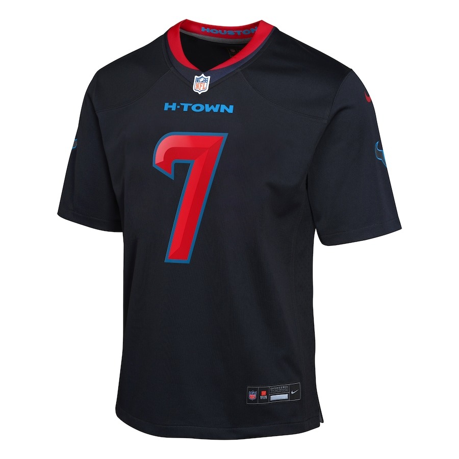 Youth Houston Texans C.J. Stroud Nike Navy 2nd Alternate Game Jersey - Puhuasuan