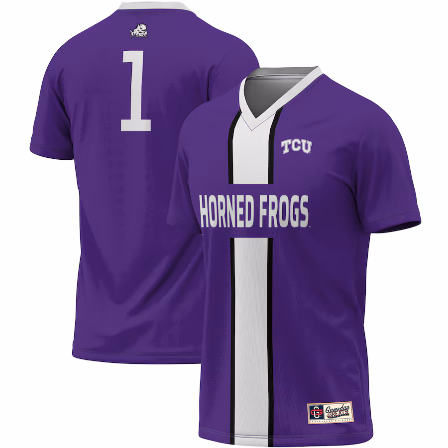 Unisex ProSphere #1 Purple TCU Horned Frogs Lightweight Soccer Jersey - Puhuasuan