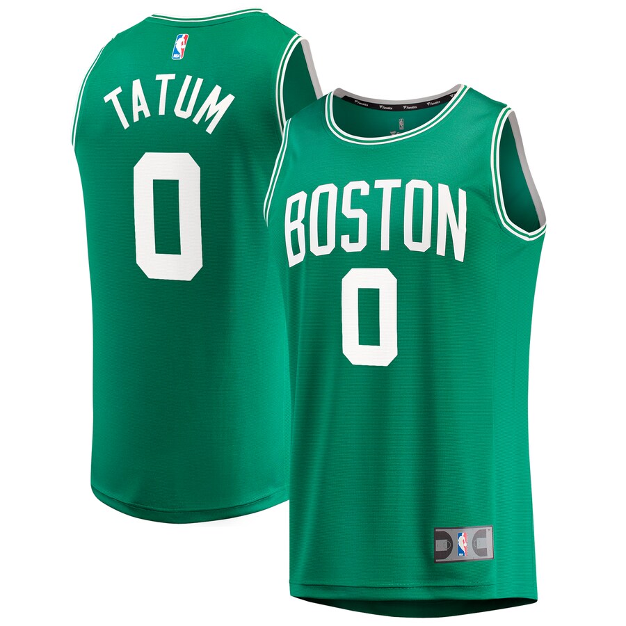 Men's Boston Celtics Jayson Tatum Fanatics Kelly Green Fast Break Replica Jersey - Icon Edition - Puhuasuan