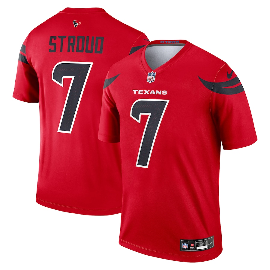 Men's Houston Texans C.J. Stroud Nike Red Alternate Legend Player Performance Top - Puhuasuan