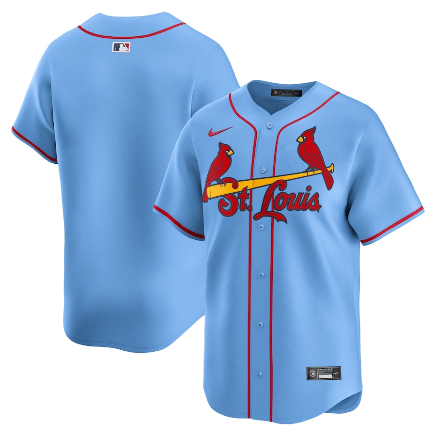 Men's St. Louis Cardinals  Nike Light Blue  Alternate Limited Jersey - Puhuasuan