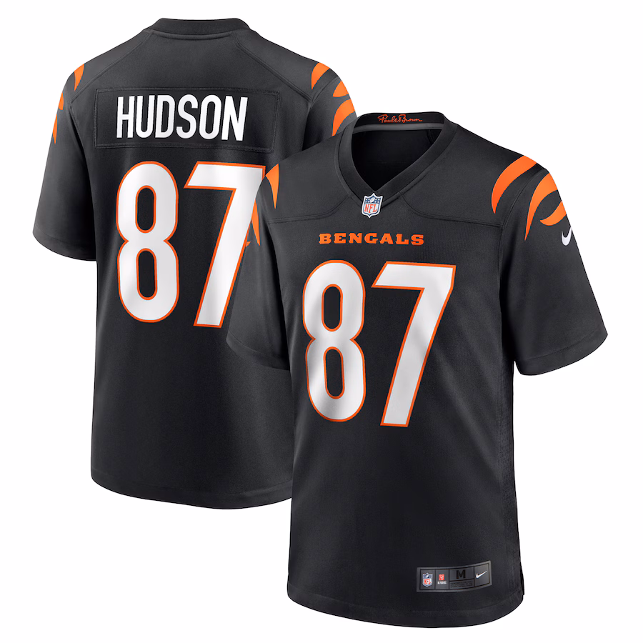 Men's Cincinnati Bengals Tanner Hudson Nike Black Home Game Player Jersey - Puhuasuan