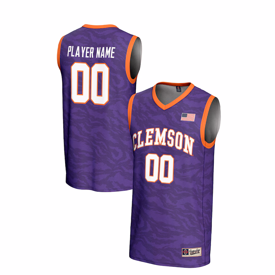 Clemson Tigers GameDay Greats Unisex NIL Pick-A-Player Women's Basketball Lightweight Jersey - Purple - Puhuasuan