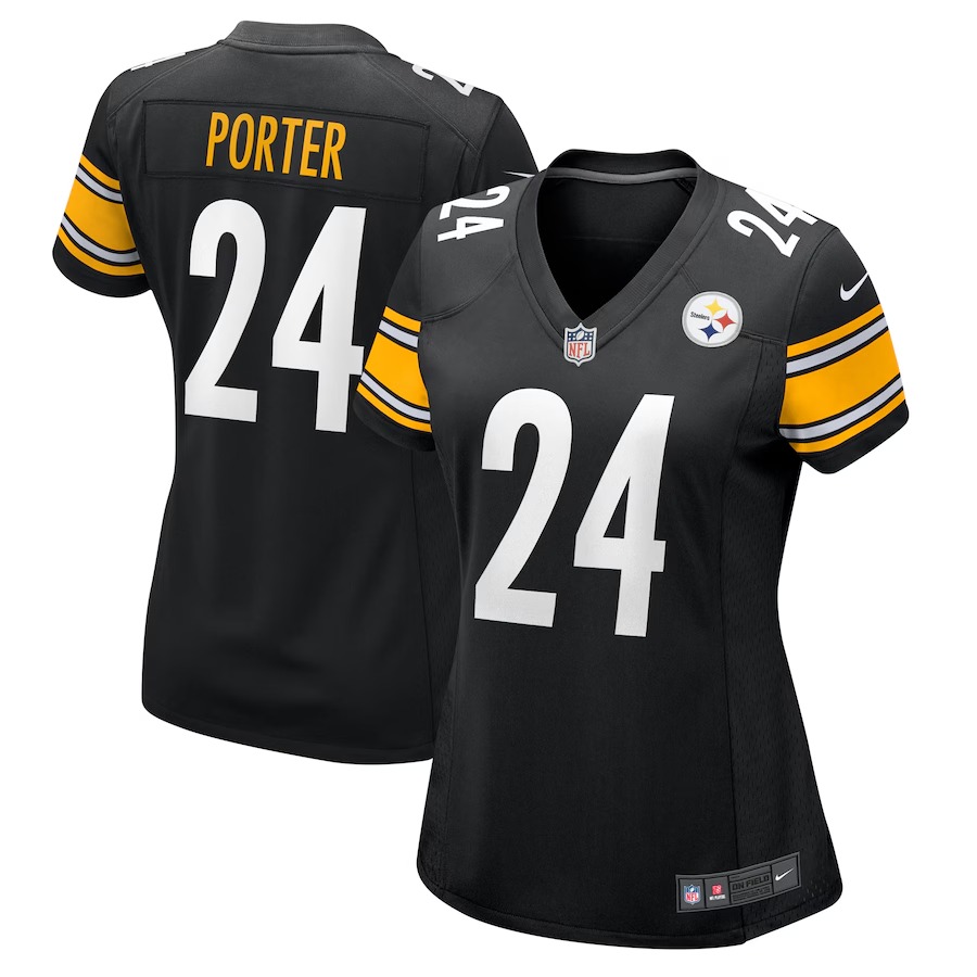 Women's Pittsburgh Steelers Joey Porter Jr. Nike Black Game Jersey - Puhuasuan