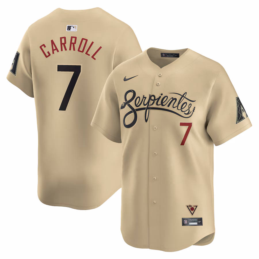 Men's Arizona Diamondbacks Corbin Carroll Nike Sand City Connect Limited Player Jersey - Puhuasuan