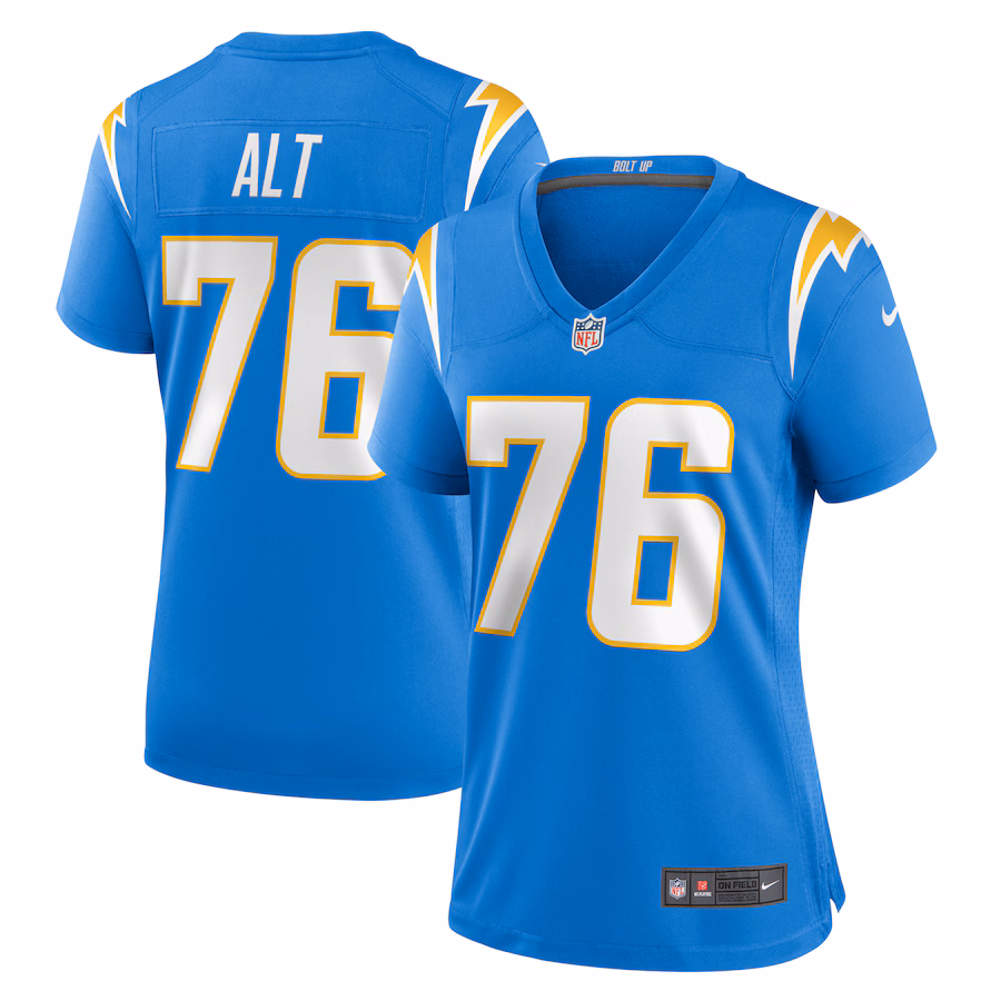 Women's Los Angeles Chargers Joe Alt Nike Powder Blue Game Jersey - Puhuasuan