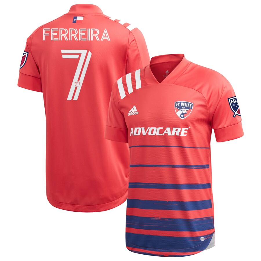Men's FC Dallas Jesus Ferreira adidas Red 2020 Legacy EQT Authentic Jersey - Puhuasuan