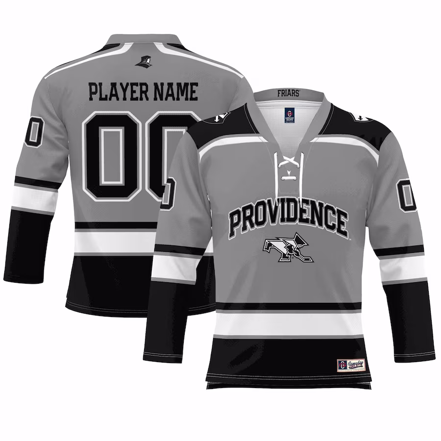 Providence Friars GameDay Greats Unisex NIL Pick-A-Player Women's Ice Hockey Jersey - Gray - Puhuasuan