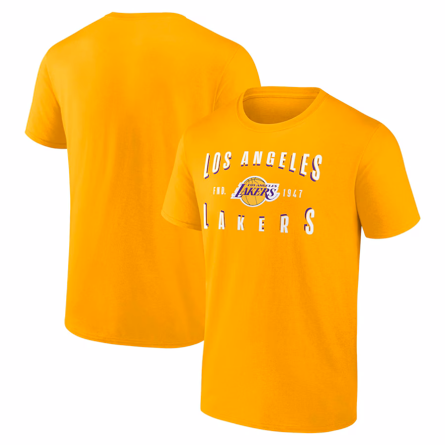 Men's Los Angeles Lakers Fanatics Gold Competition T-Shirt - Puhuasuan