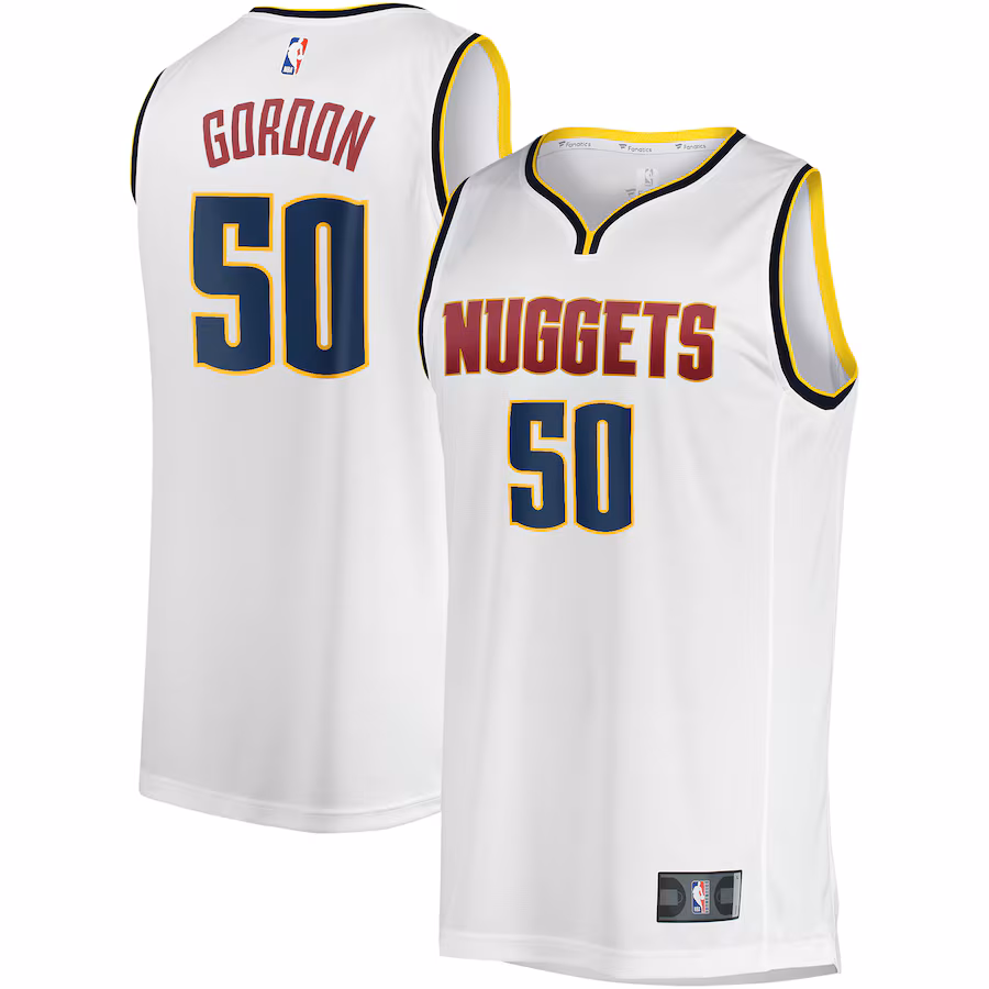 Youth Denver Nuggets Aaron Gordon Fanatics White Fast Break Player Jersey - Association Edition - Puhuasuan