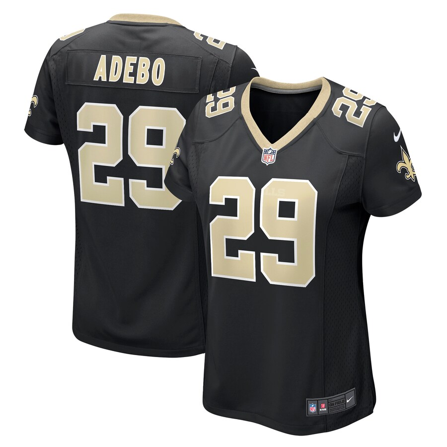 Women's New Orleans Saints Paulson Adebo Nike Black Game Jersey - Puhuasuan