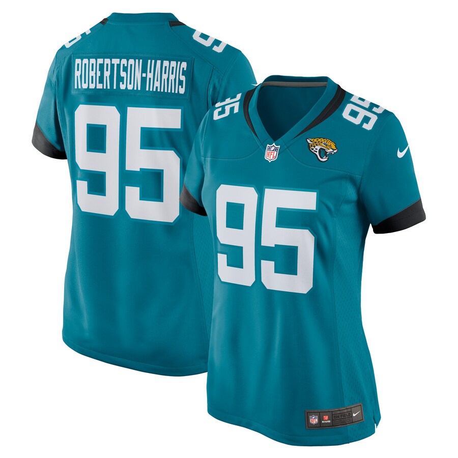 Women's Jacksonville Jaguars Roy Robertson-Harris Nike Teal Game Jersey - Puhuasuan