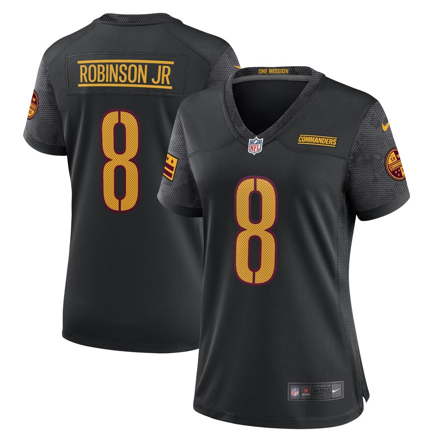 Women's Washington Commanders Brian Robinson Jr. Nike Black Player Jersey - Puhuasuan