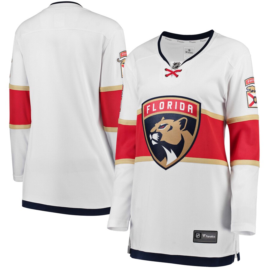 Women's Florida Panthers Fanatics Branded White Away Breakaway Jersey - Puhuasuan