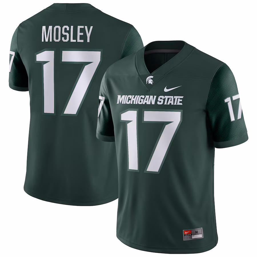 Tre Mosley Michigan State Spartans Nike Player Game Jersey - Green - Puhuasuan