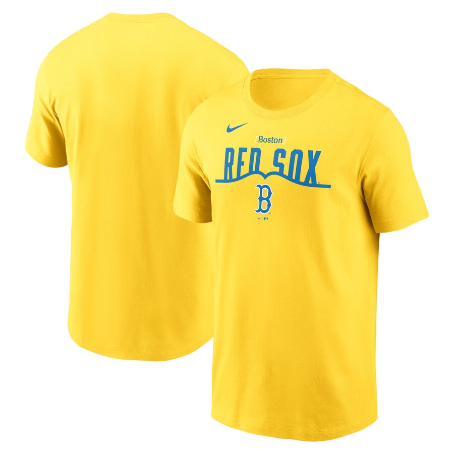 Men's Boston Red Sox Nike Gold City Connect T-Shirt - Puhuasuan