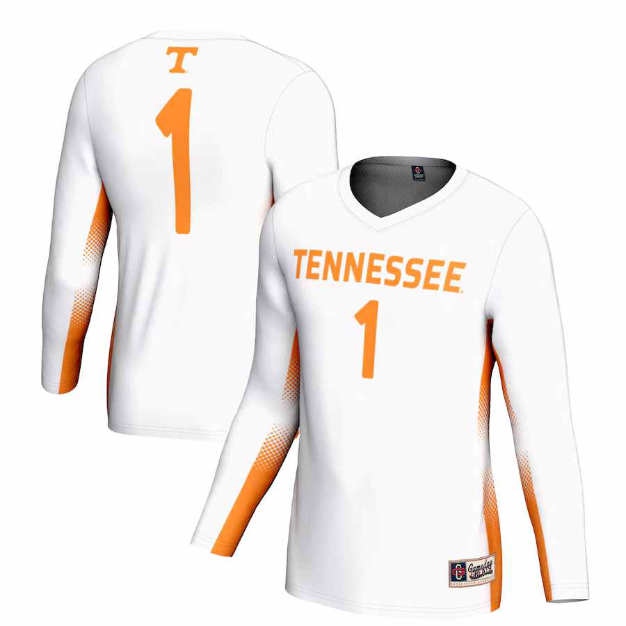 Unisex GameDay Greats #1 White Tennessee Volunteers Lightweight Volleyball Jersey - Puhuasuan