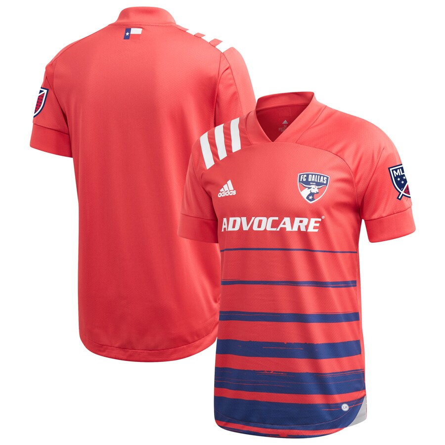 Men's FC Dallas adidas Red 2020 Legacy EQT Authentic Jersey - Puhuasuan
