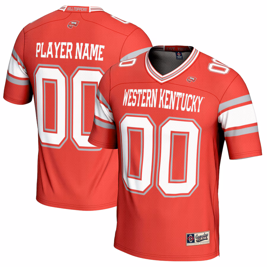 Western Kentucky Hilltoppers GameDay Greats NIL Pick-A-Player Football Jersey - Red - Puhuasuan