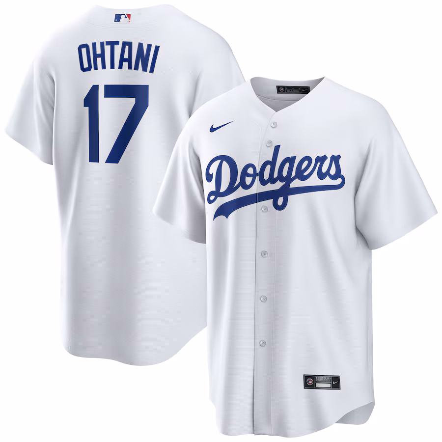 Men's Los Angeles Dodgers Shohei Ohtani Nike White Home Replica Player Jersey - Puhuasuan