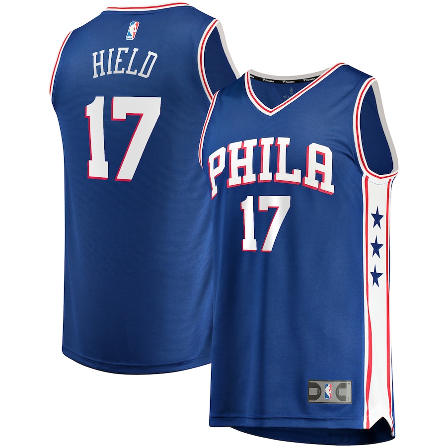Men's Philadelphia 76ers Buddy Hield Fanatics Royal Fast Break Player Jersey - Icon Edition - Puhuasuan