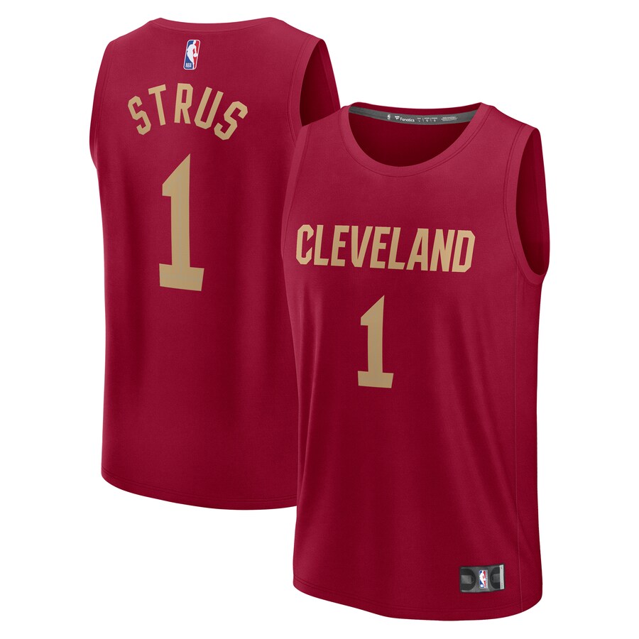 Youth Cleveland Cavaliers Max Strus Fanatics Wine Fast Break Player Jersey - Icon Edition - Puhuasuan