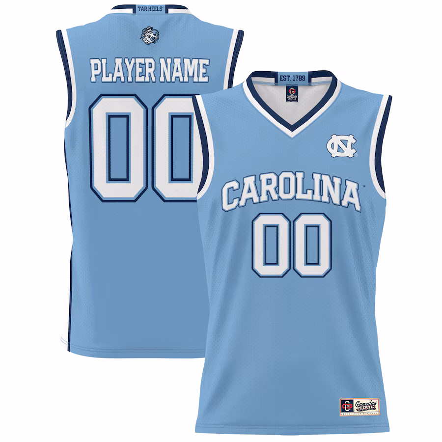 North Carolina Tar Heels GameDay Greats Youth NIL Pick-A-Player Lightweight Women's Basketball Jersey - Carolina Blue - Puhuasuan