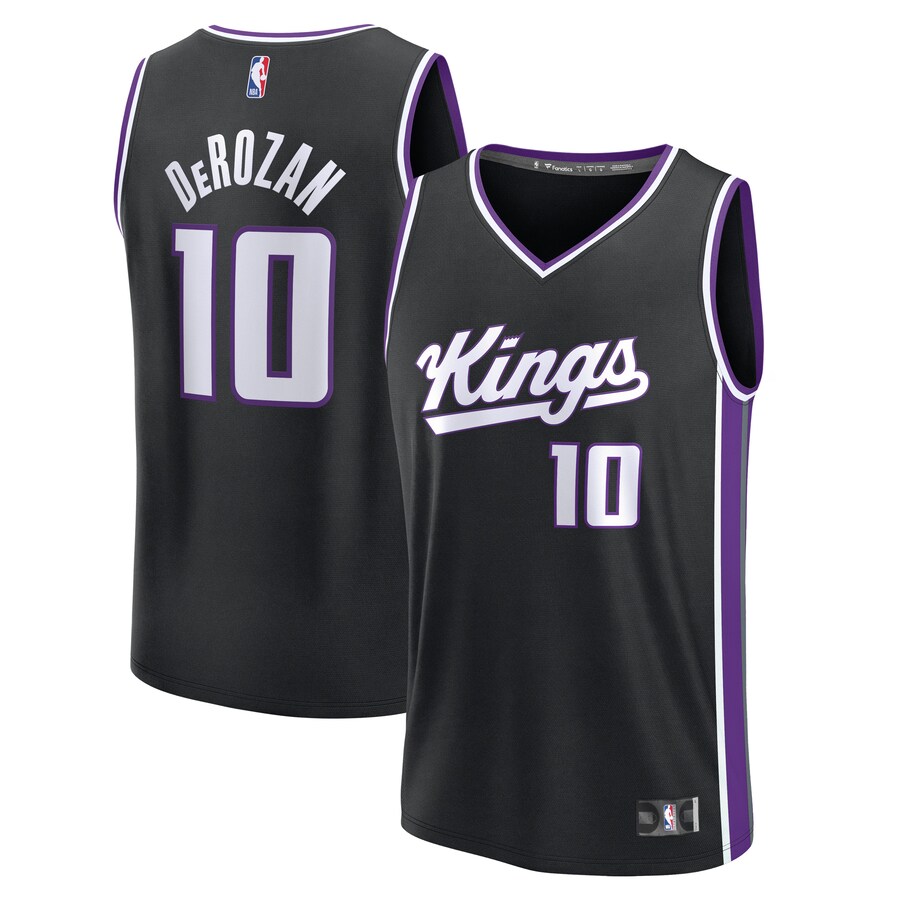 Youth Sacramento Kings DeMar DeRozan Fanatics Black Fast Break Replica Player Jersey - Icon Edition - Puhuasuan