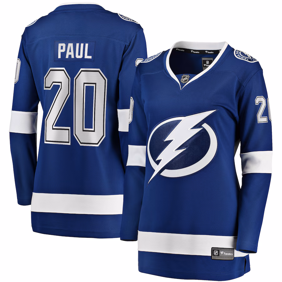 Women's Tampa Bay Lightning Nicholas Paul Fanatics Blue Home Breakaway Player Jersey - Puhuasuan