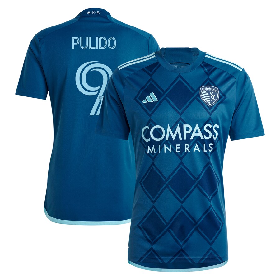 Men's Sporting Kansas City Alan Pulido adidas Navy 2024 Diamonds Our Forever Replica Player Jersey - Puhuasuan