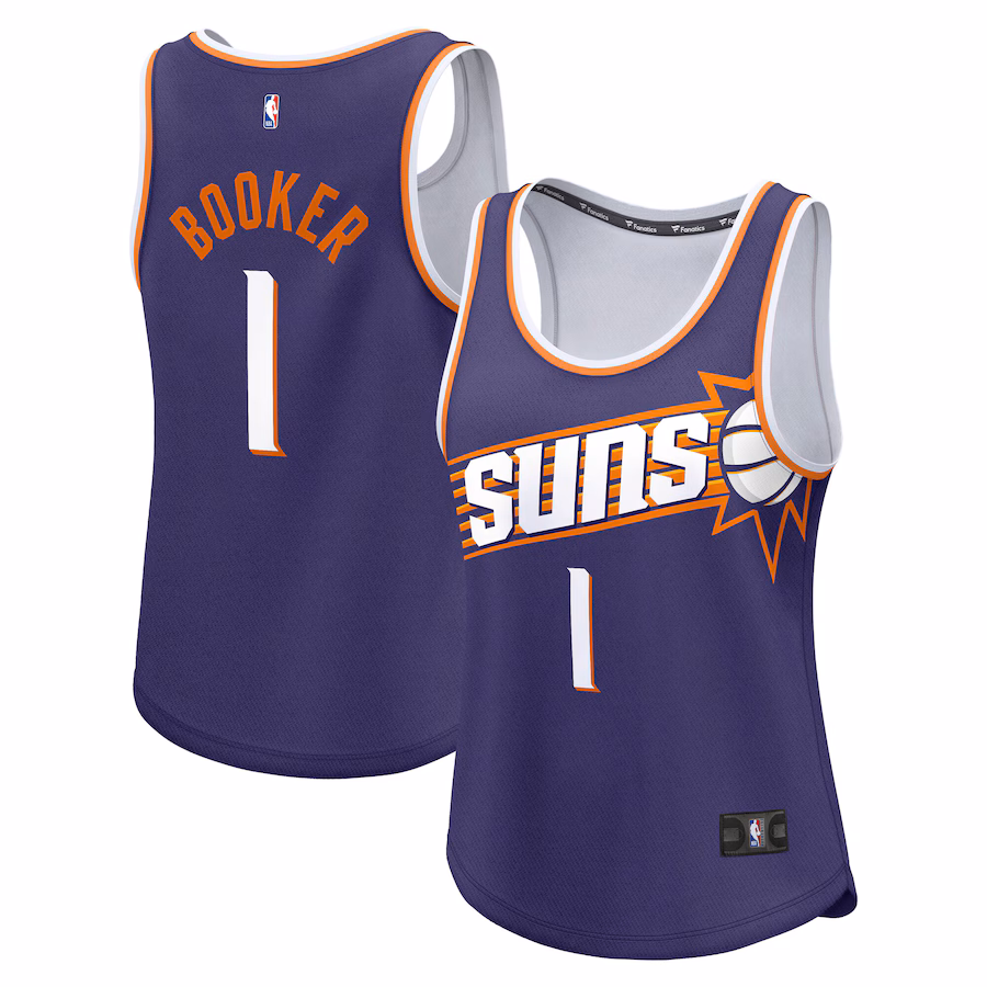 Women's Phoenix Suns Devin Booker Fanatics Purple Fast Break Player Jersey - Icon Edition - Puhuasuan