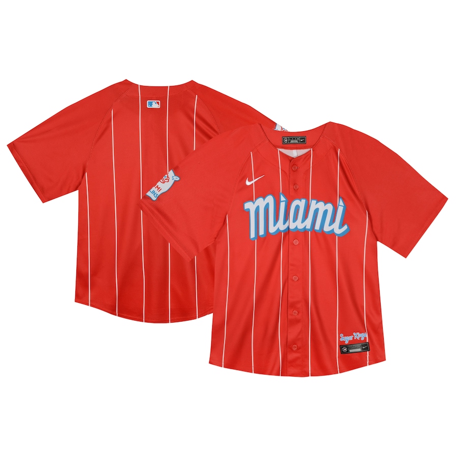 Toddler Miami Marlins  Nike Red City Connect Limited Jersey - Puhuasuan