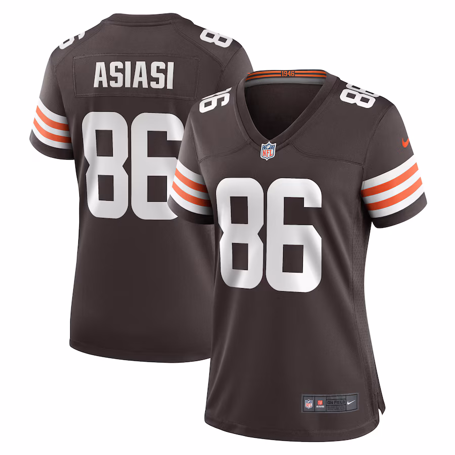Women's Cleveland Browns Devin Asiasi Nike  Brown  Game Jersey - Puhuasuan