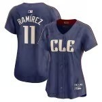 Women's Cleveland Guardians José Ramírez Nike Navy 2024 City Connect Limited Jersey - Puhuasuan