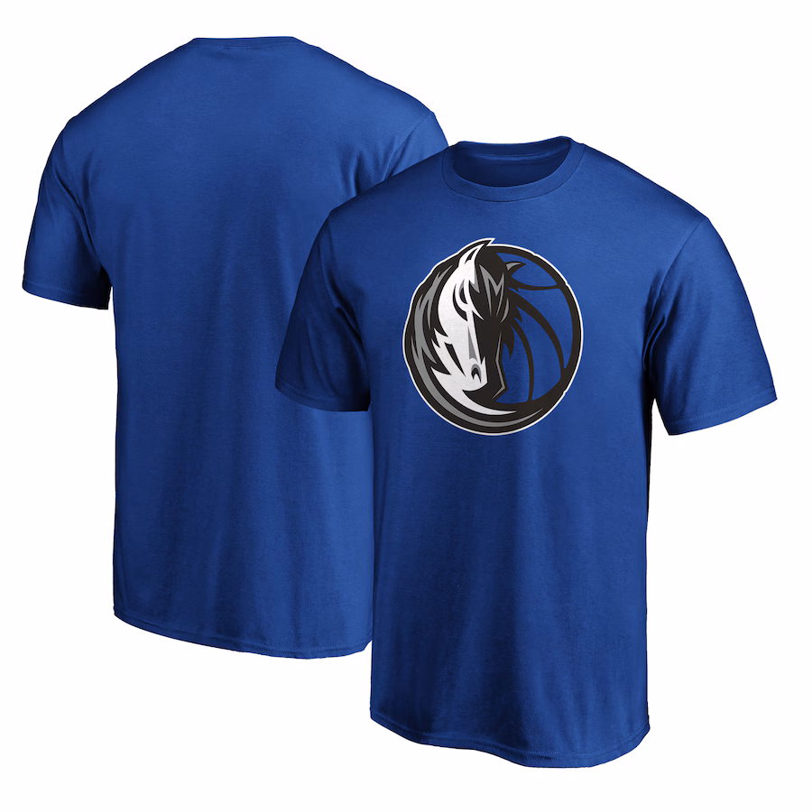 Men's Dallas Mavericks  Blue Primary Logo T-Shirt - Puhuasuan
