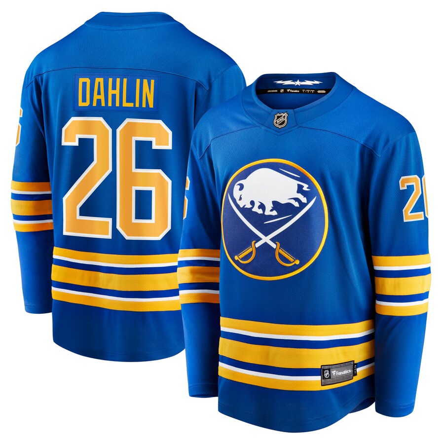 Men's Buffalo Sabres Rasmus Dahlin Fanatics Branded Royal Home Breakaway Jersey - Puhuasuan