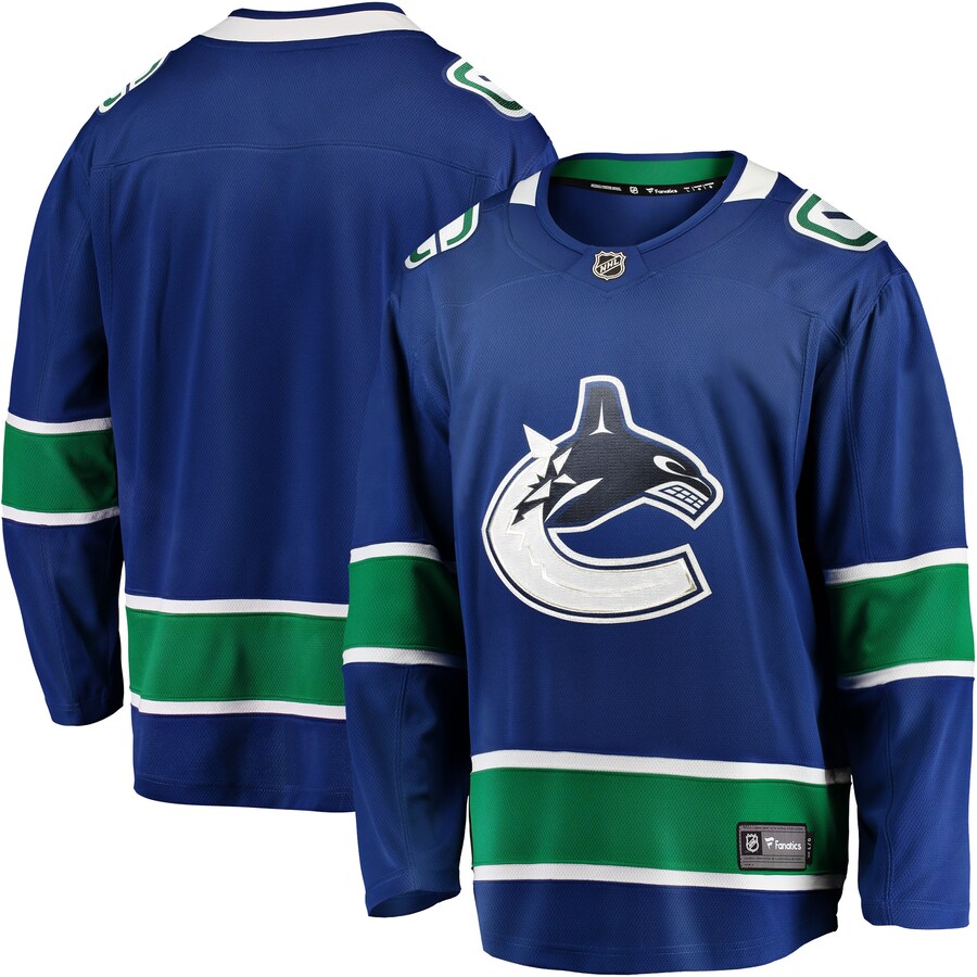 Men's Vancouver Canucks Fanatics Branded Blue Home Team Breakaway Jersey - Puhuasuan