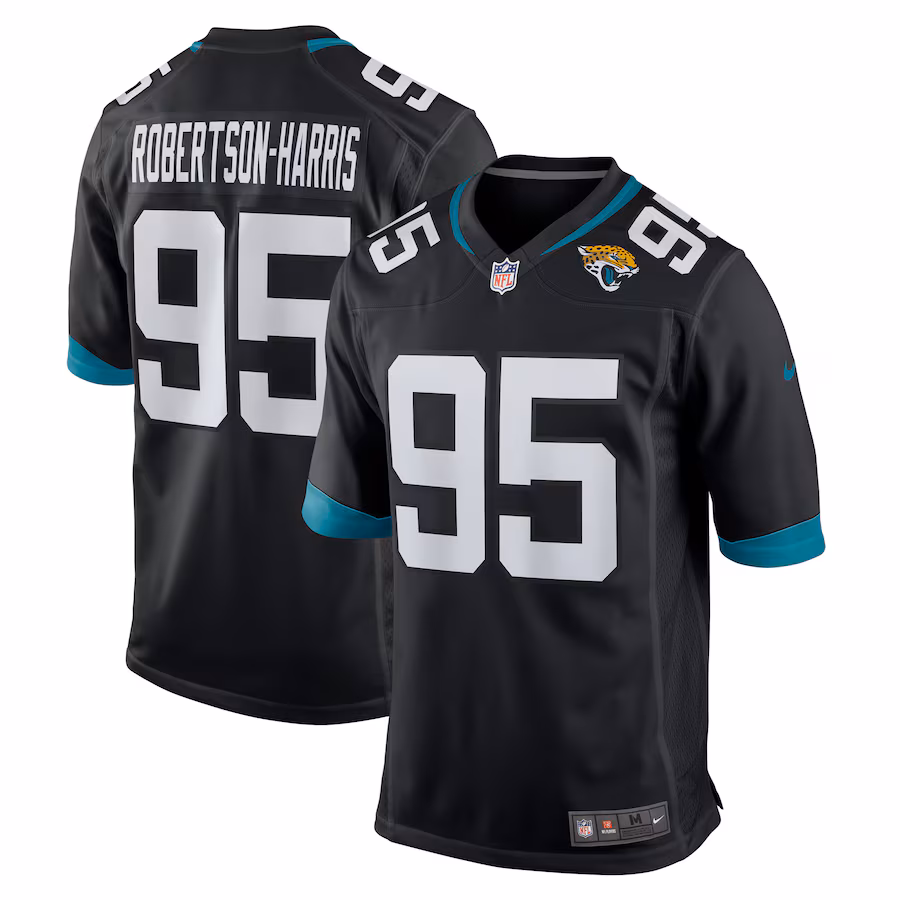 Men's Jacksonville Jaguars Roy Robertson-Harris Nike Black Game Jersey - Puhuasuan